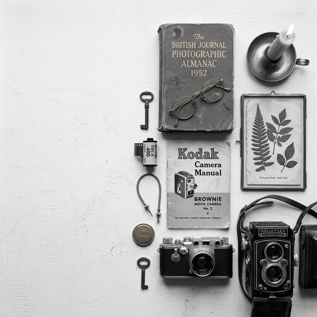 Vintage books and cameras